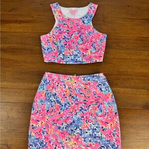 Lilly Pulitzer Crop Skirt Set